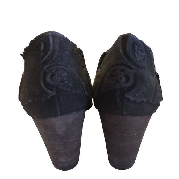 Nurture booties size 8.5US black suede Leather - Picture 2 of 11